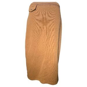 Vintage European Knits Mustard Knit Skirt - L